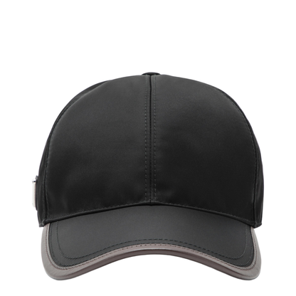 Black Re-Nylon Baseball Cap - Image 1
