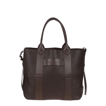 Script Shopping Bag Medium Brown - Image 1