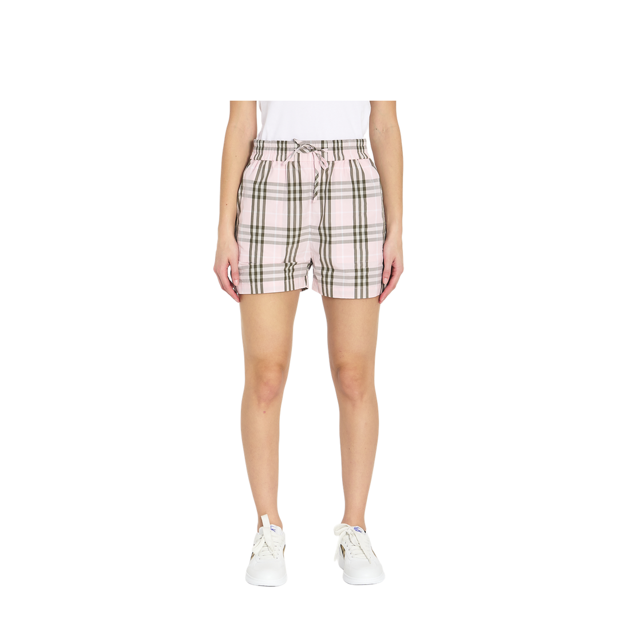 Cotton Check Shorts - Image 1