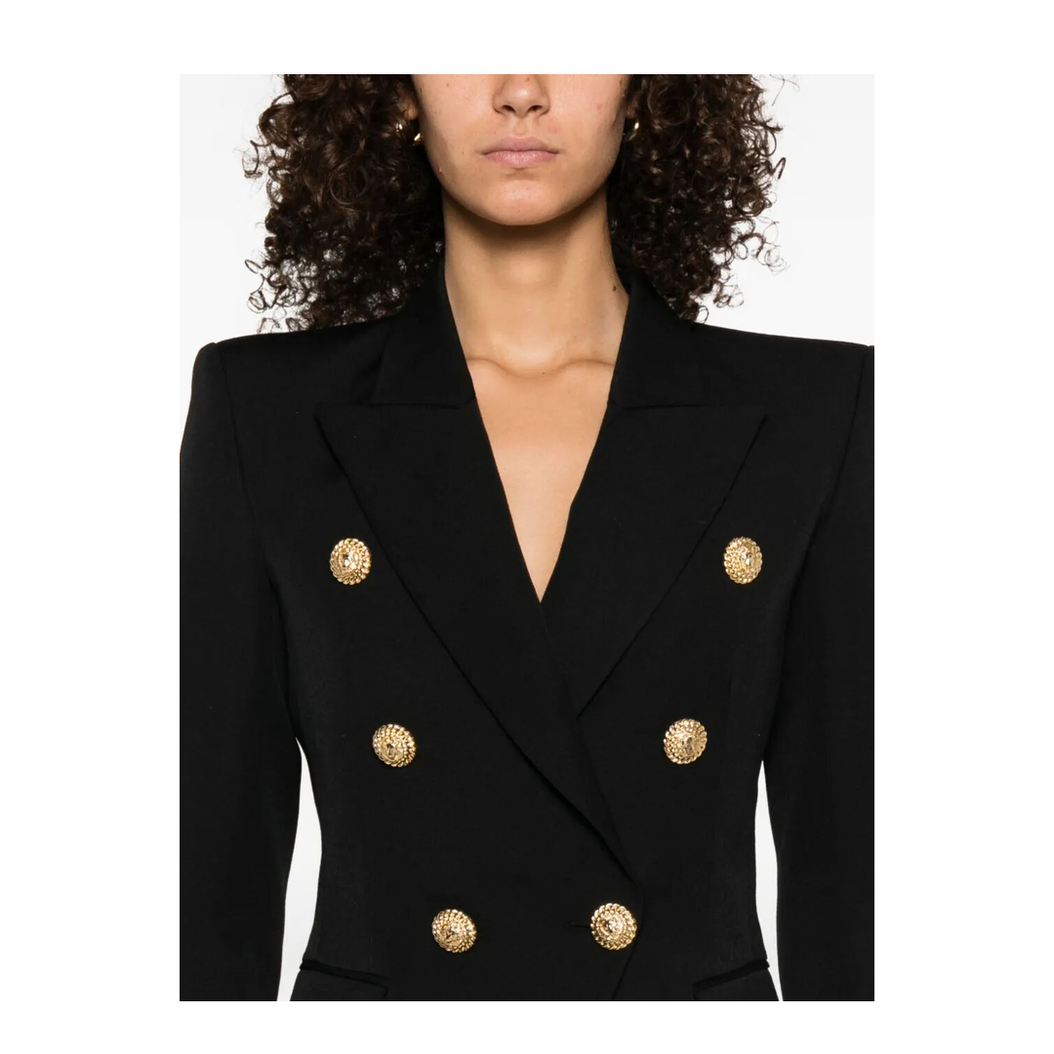 Double-Breasted Wool Fitted Jacket - Image 5