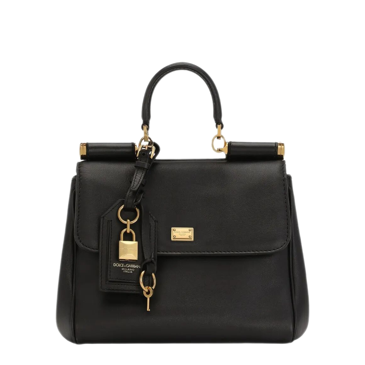 My Sicily Small Calfskin Handbag - Black - Image 1