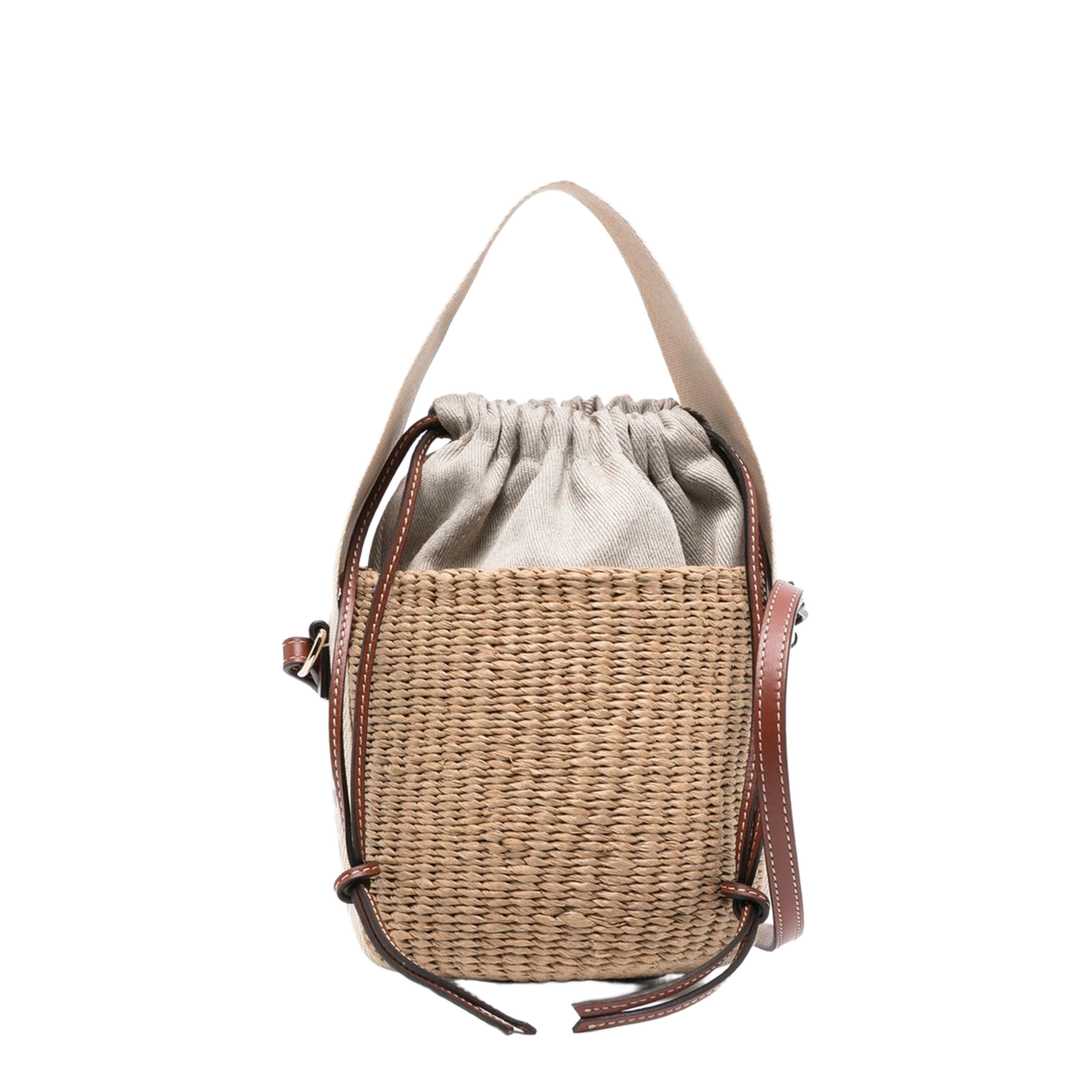Small Woody Basket in Natural Fibers - Image 5