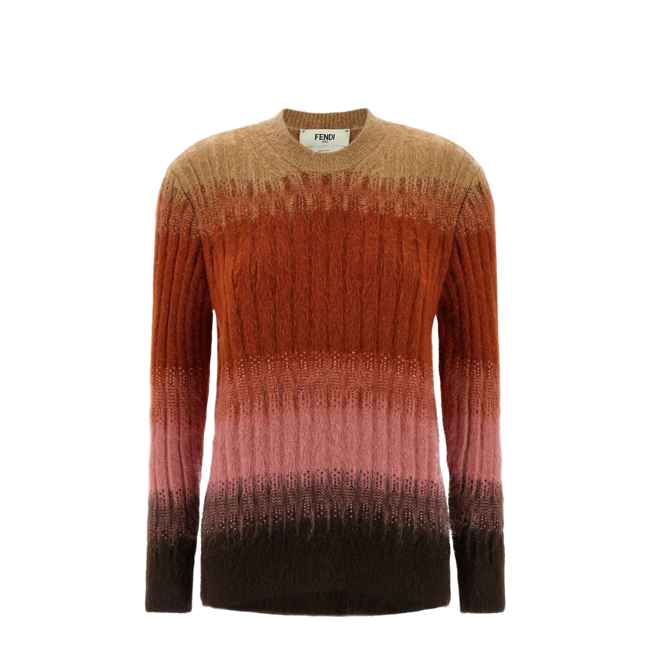 Gradient Mohair and Wool Fitted Jumper - Image 1