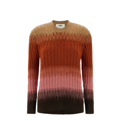 Gradient Mohair and Wool Fitted Jumper - Image 1