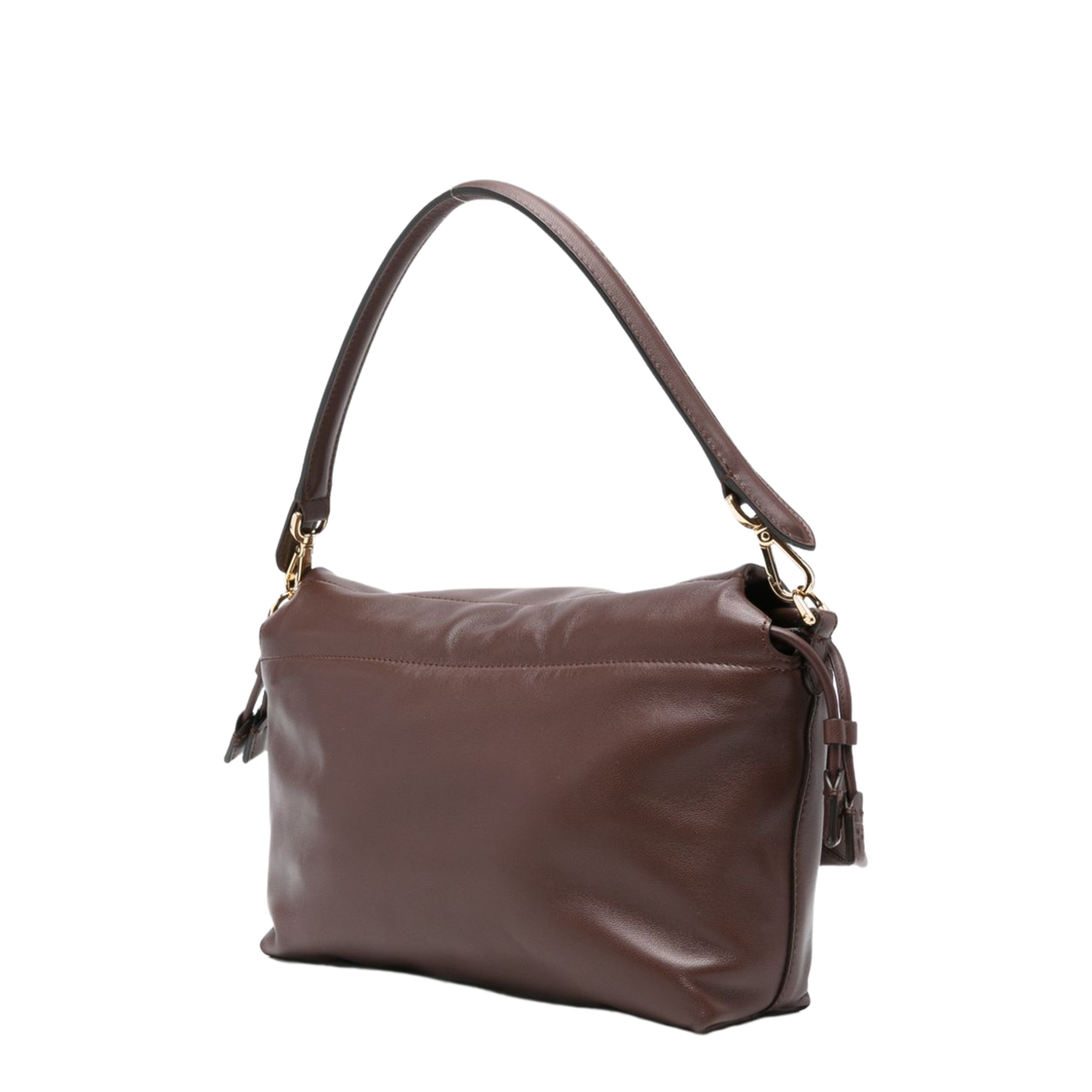 Mamma Baguette Medium Leather Shoulder Bag - Brown - Image 3