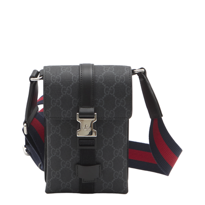GG Black Mini Canvas Bag - Gray - Image 4