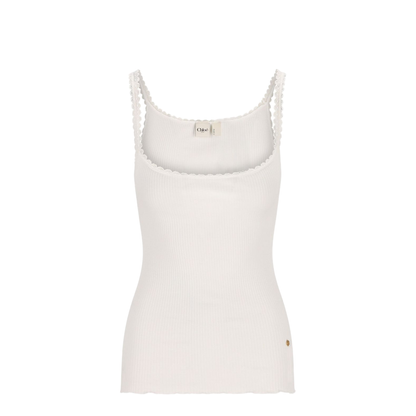 Scallop-Trim Tank Top - Image 1