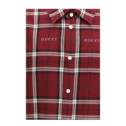Multicolour Tartan Cotton Jacquard Shirt - Image 3