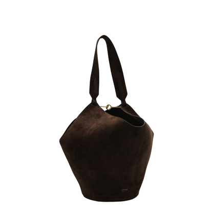 Lotus Small Suede Tote - Cedar - Image 4