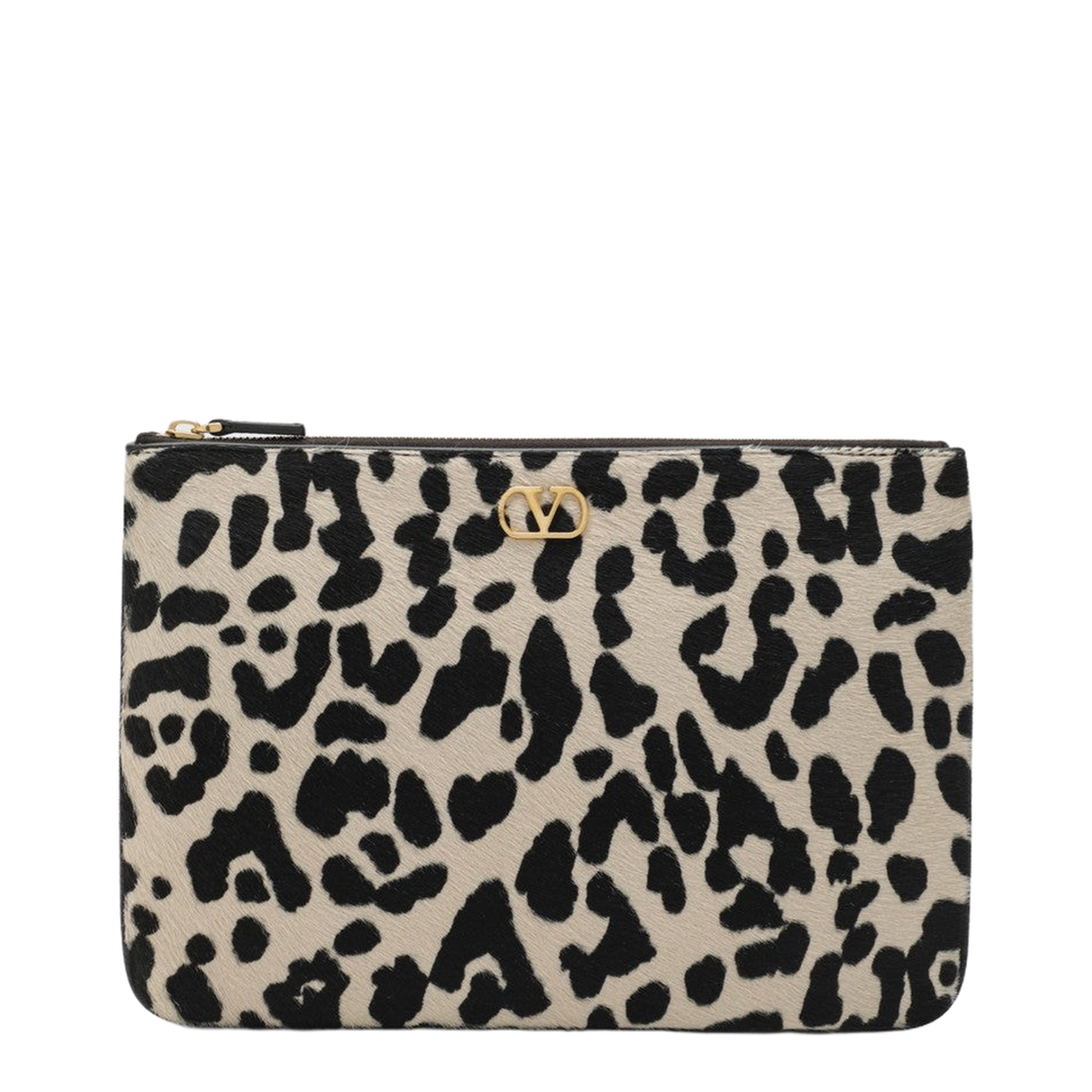 Beige Leopard Clutch Bag - Image 1