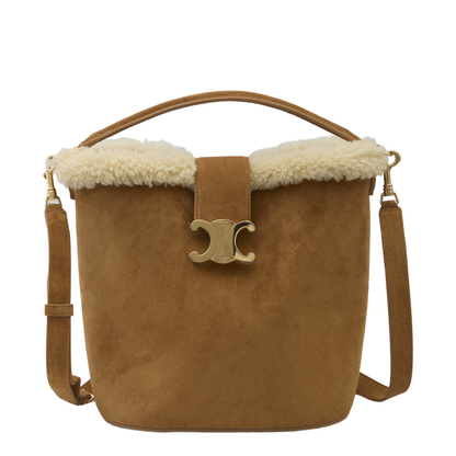 Louise Bucket Bag in Light Brown - Image 1