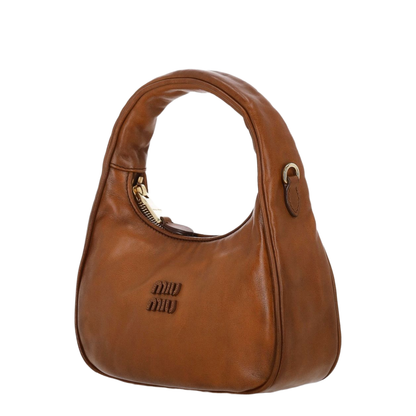 Women's Clutch Bag Leather Brown - Image 2