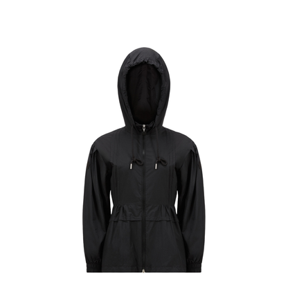 Black Vabre Hooded Parka Jacket - Image 1