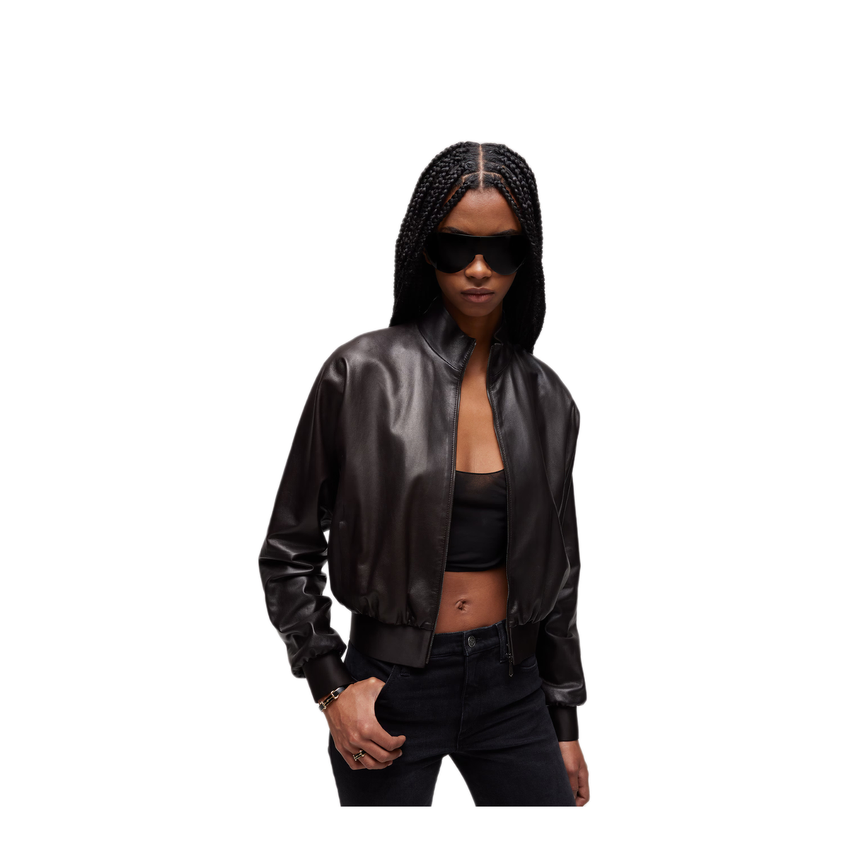 Soft Nappa Bomber Jacket - Image 4