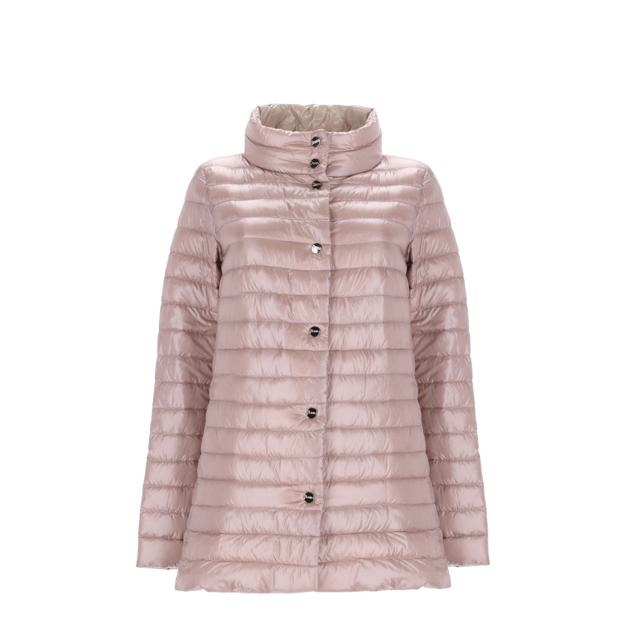Light Pink Quilted Nylon Padded Jacket - Image 1