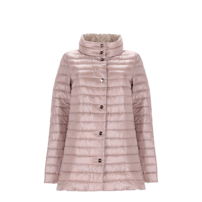 Light Pink Quilted Nylon Padded Jacket - Image 1