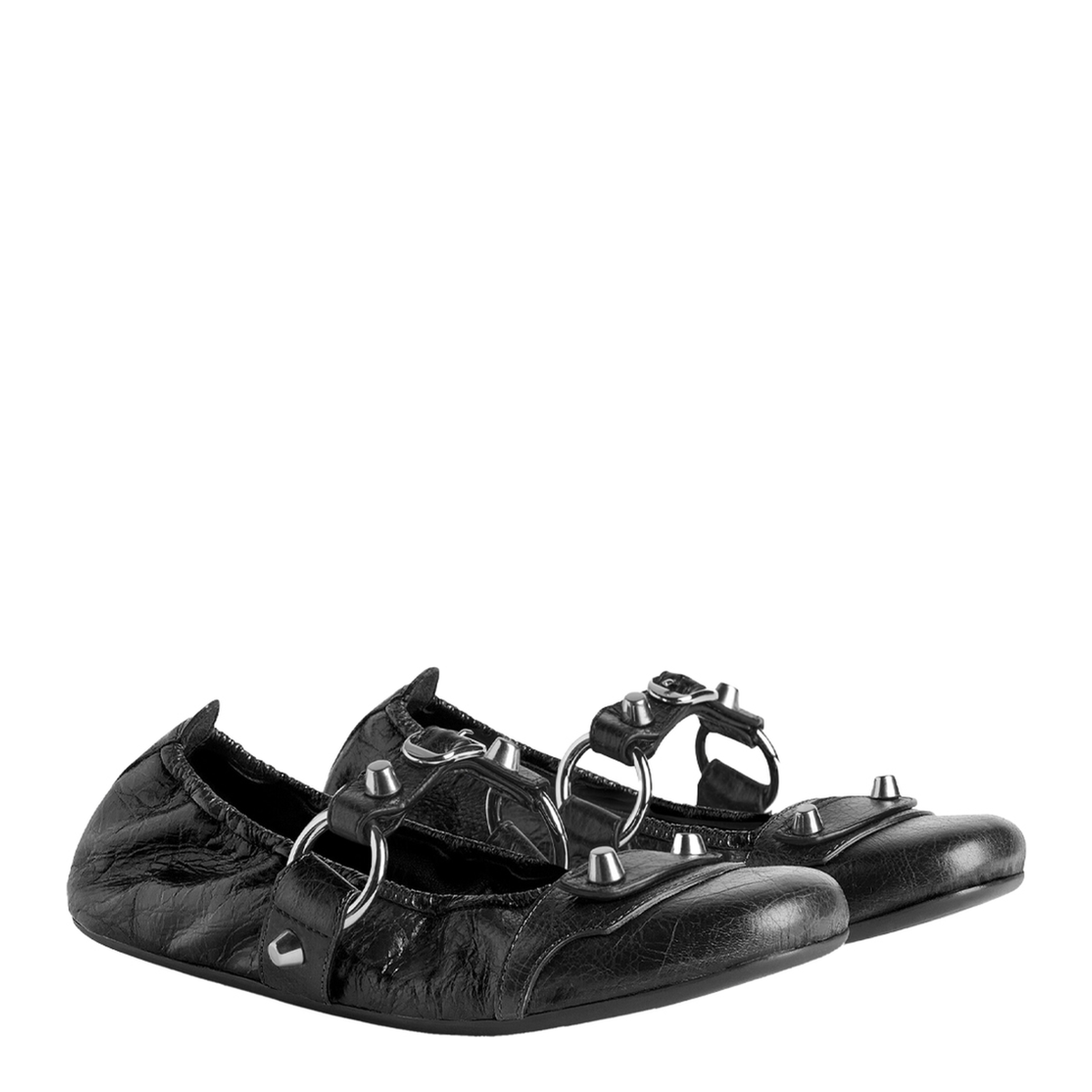 City Ballerina in Black/Silver - Image 3