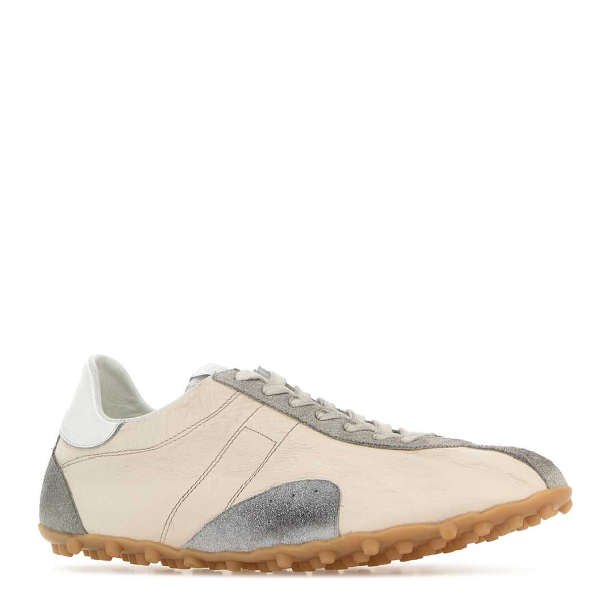 Sprinters Sneakers In Cream Leather And Vintage Suede - Image 2