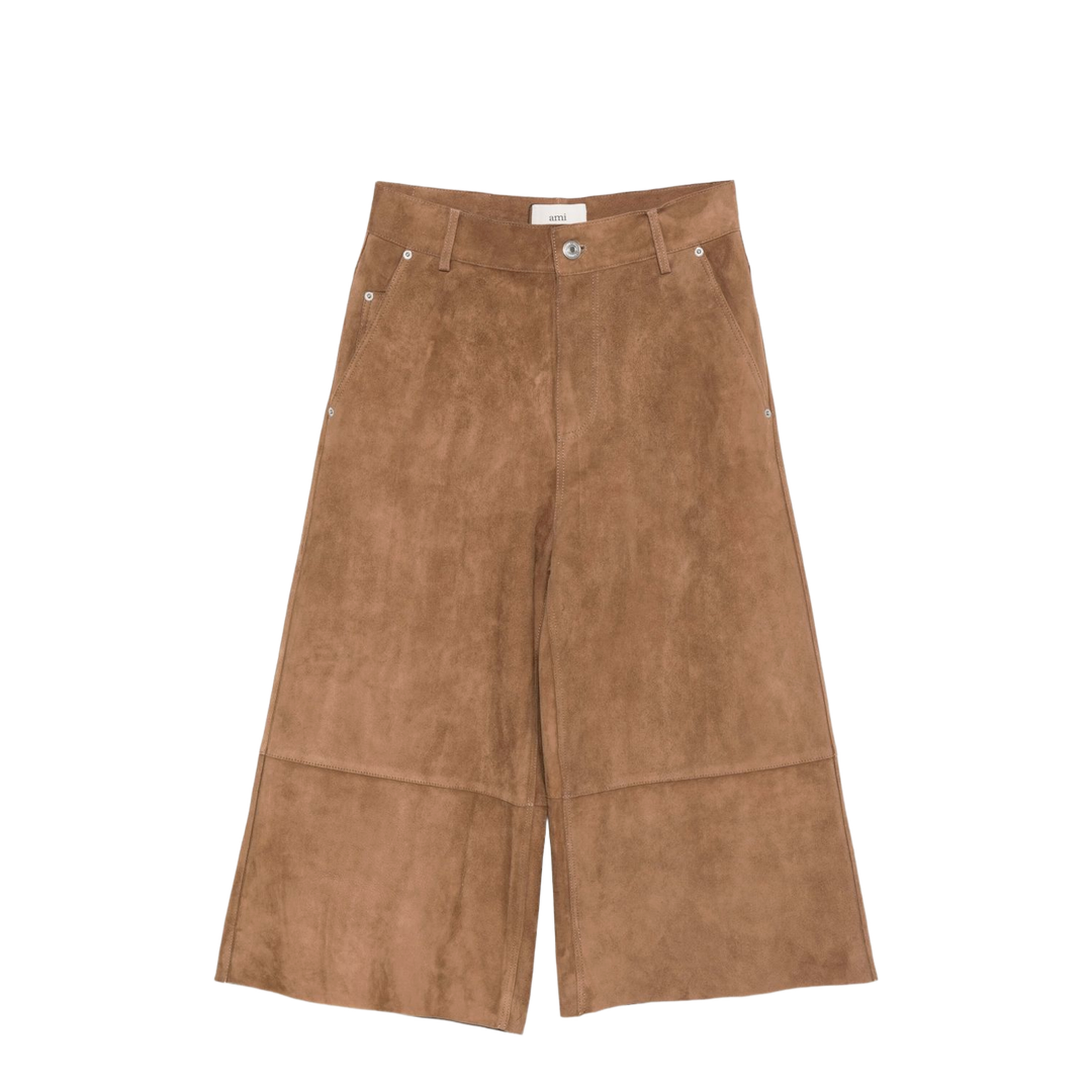 Trousers in Brown Suede - Image 1