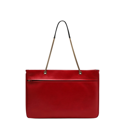 Viva Superstar Large Nappa Leather Tote Bag - Red/Black - Image 2