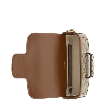 Horsebit 1955 Small Leather Shoulder Bag - Brown - Image 11