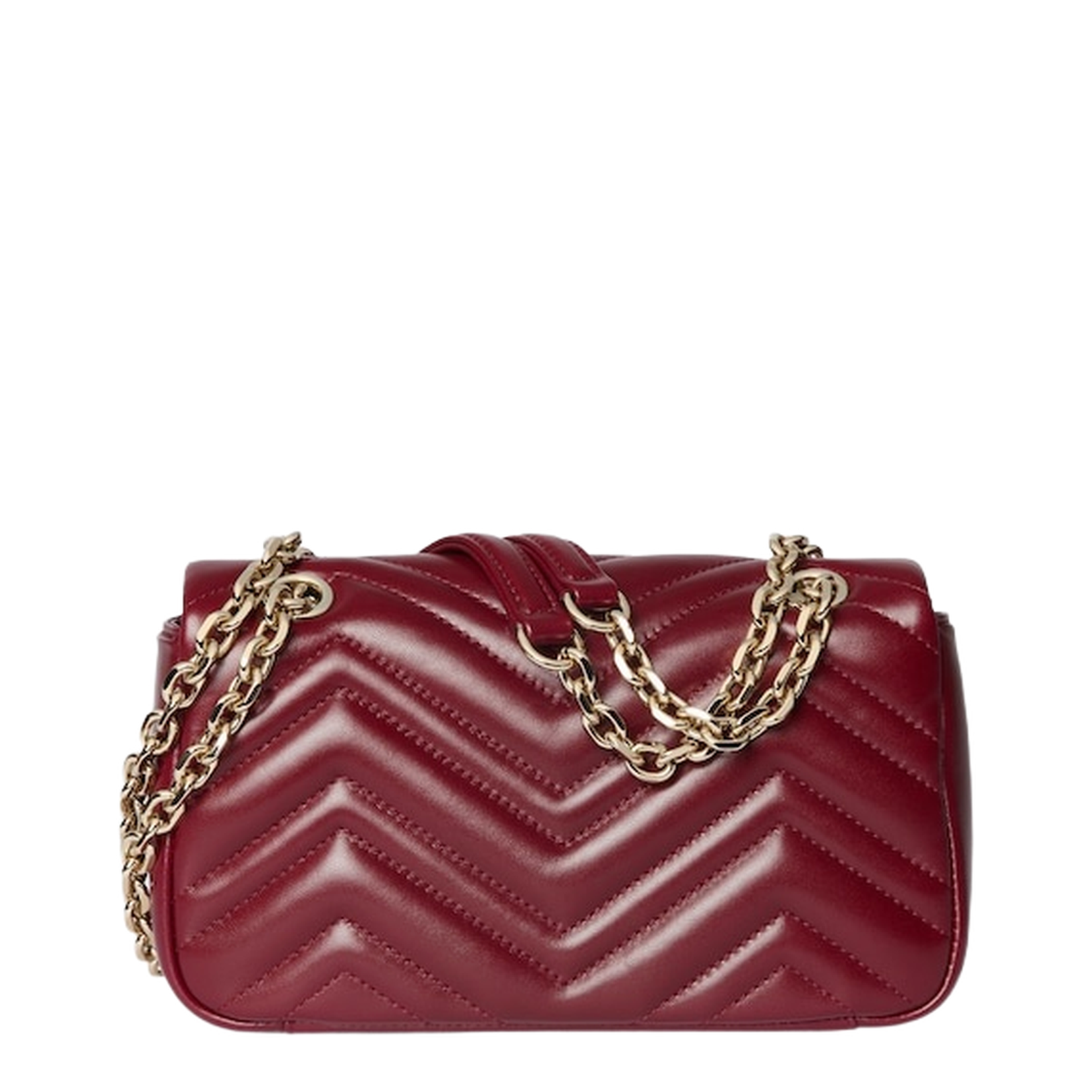 Small Shoulder Bag Red Leather - Image 3