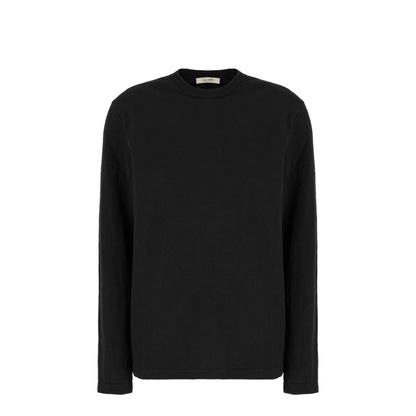 Black Cotton Floris T-Shirt - Image 1