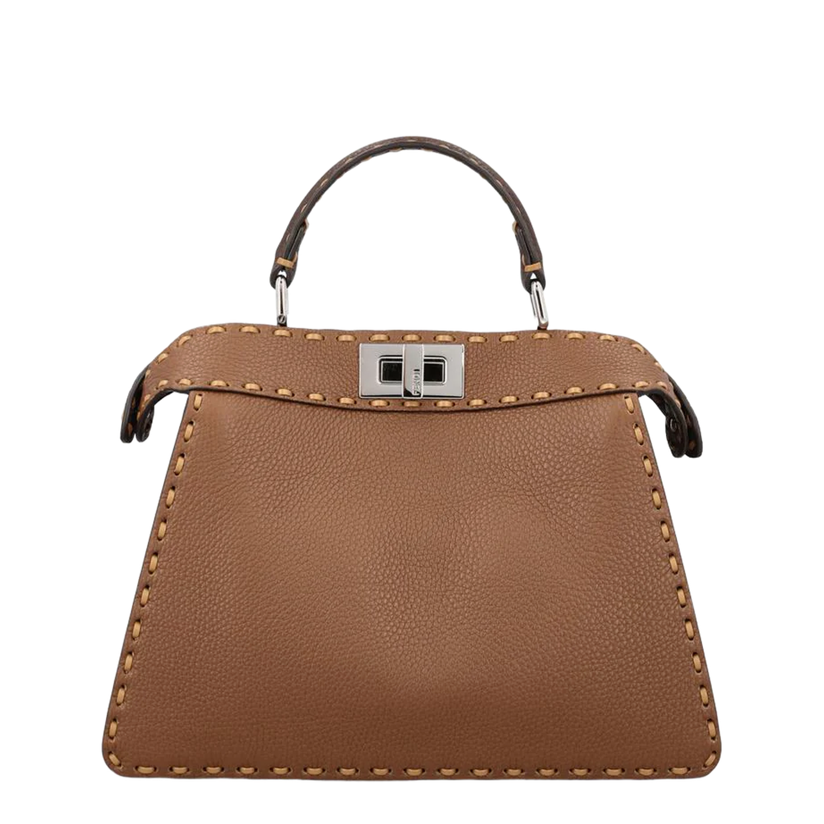 Peekaboo ISeeU Small Shoulder Bags Leather Brown - Image 2