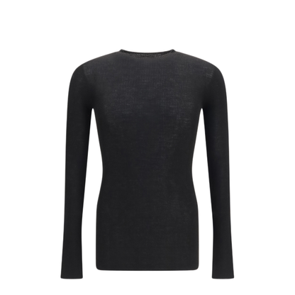 Slim Ribbed Long Sleeve Sweater - Image 1