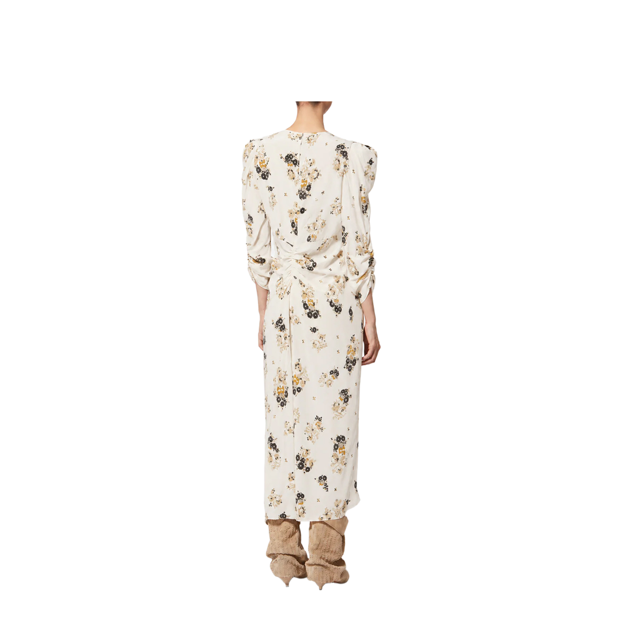 Printed Silk Midi Dress - Image 3
