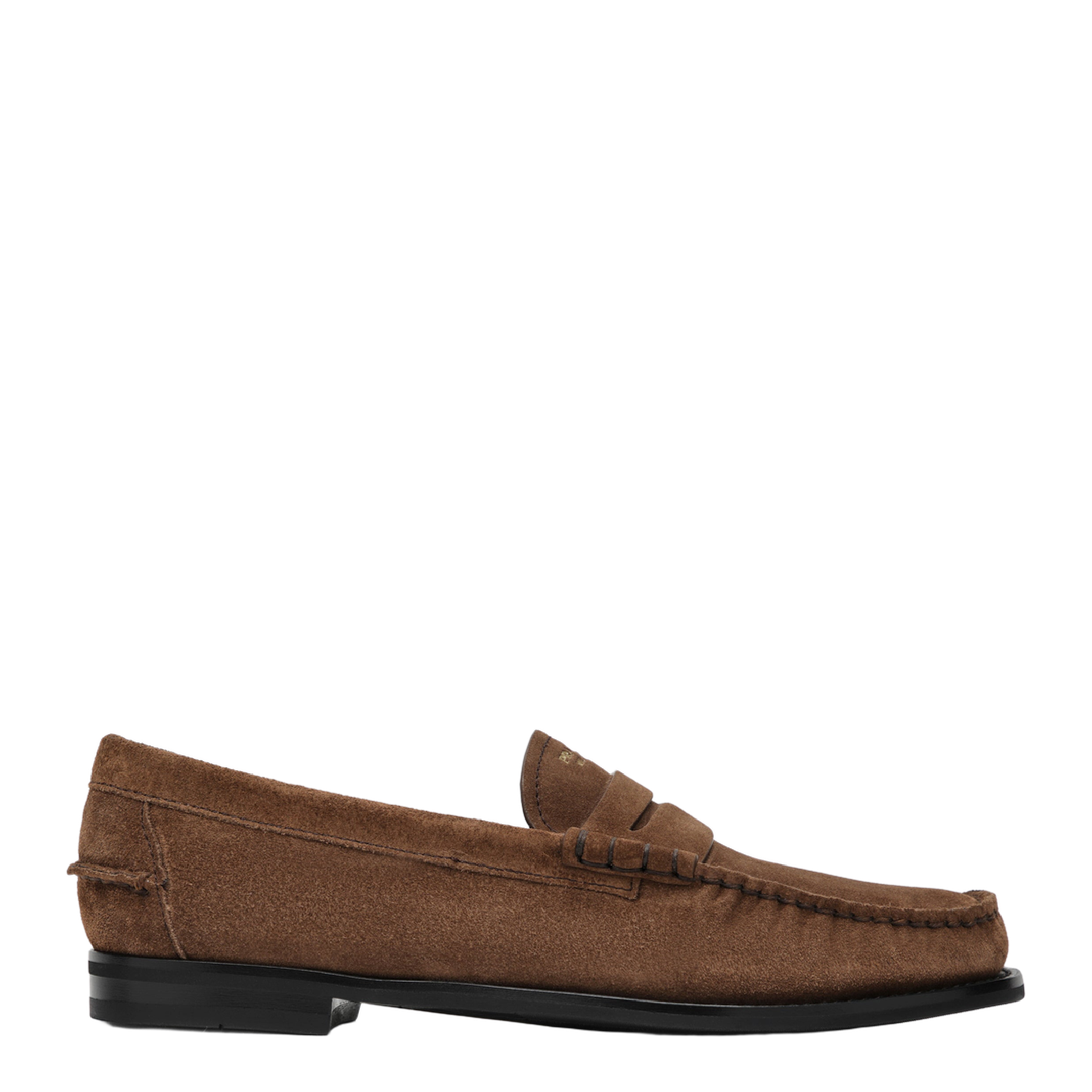 Cacao Aged-Effect Suede Loafers - Image 1