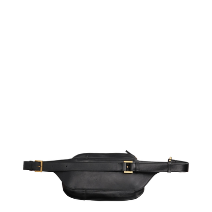 Lou Small Nappa Belt Bag - Black+Brown - Image 2