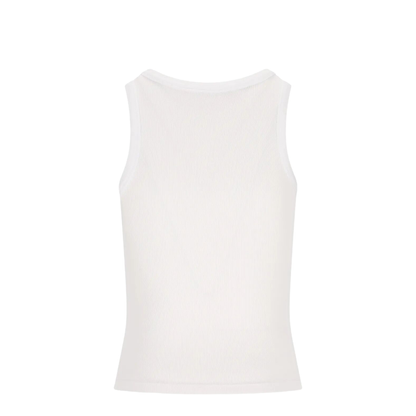 Slim-Fit Cotton Tank Top with Paris Print - Image 6