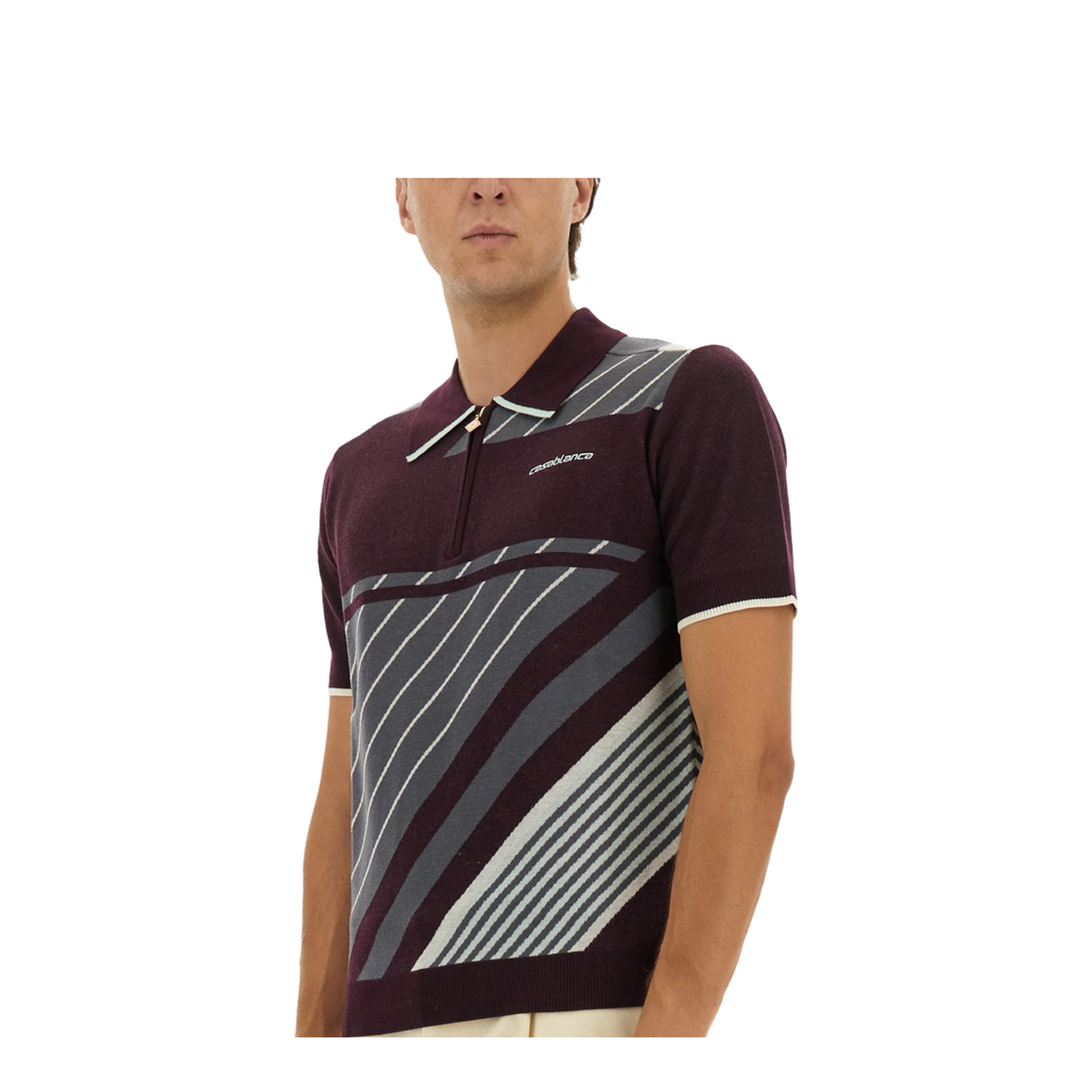 Diagonal Tennis Polo Shirt - Image 4