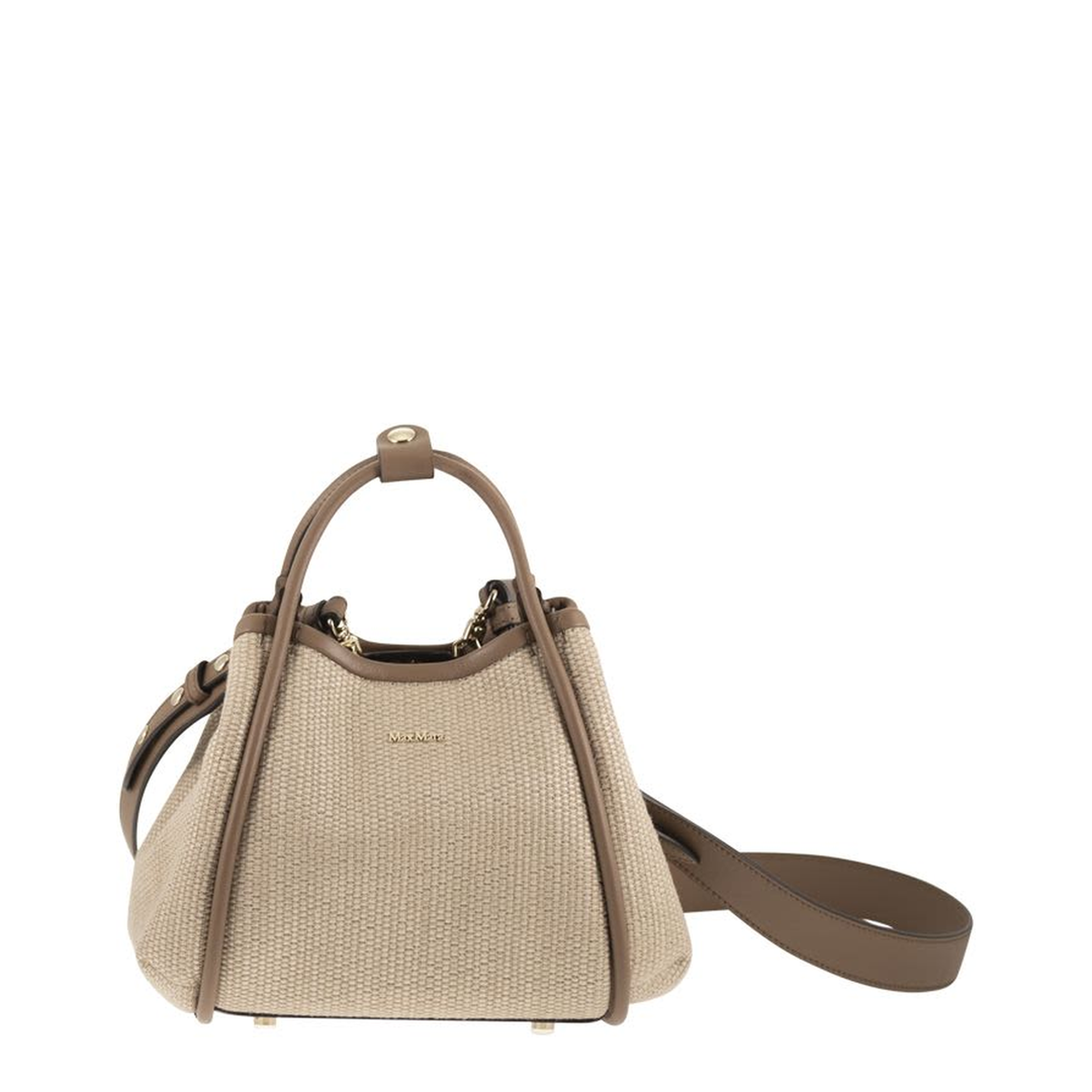 Marine Extra Small Raffia-Effect Panama Shoulder Bag - Terracota - Image 1