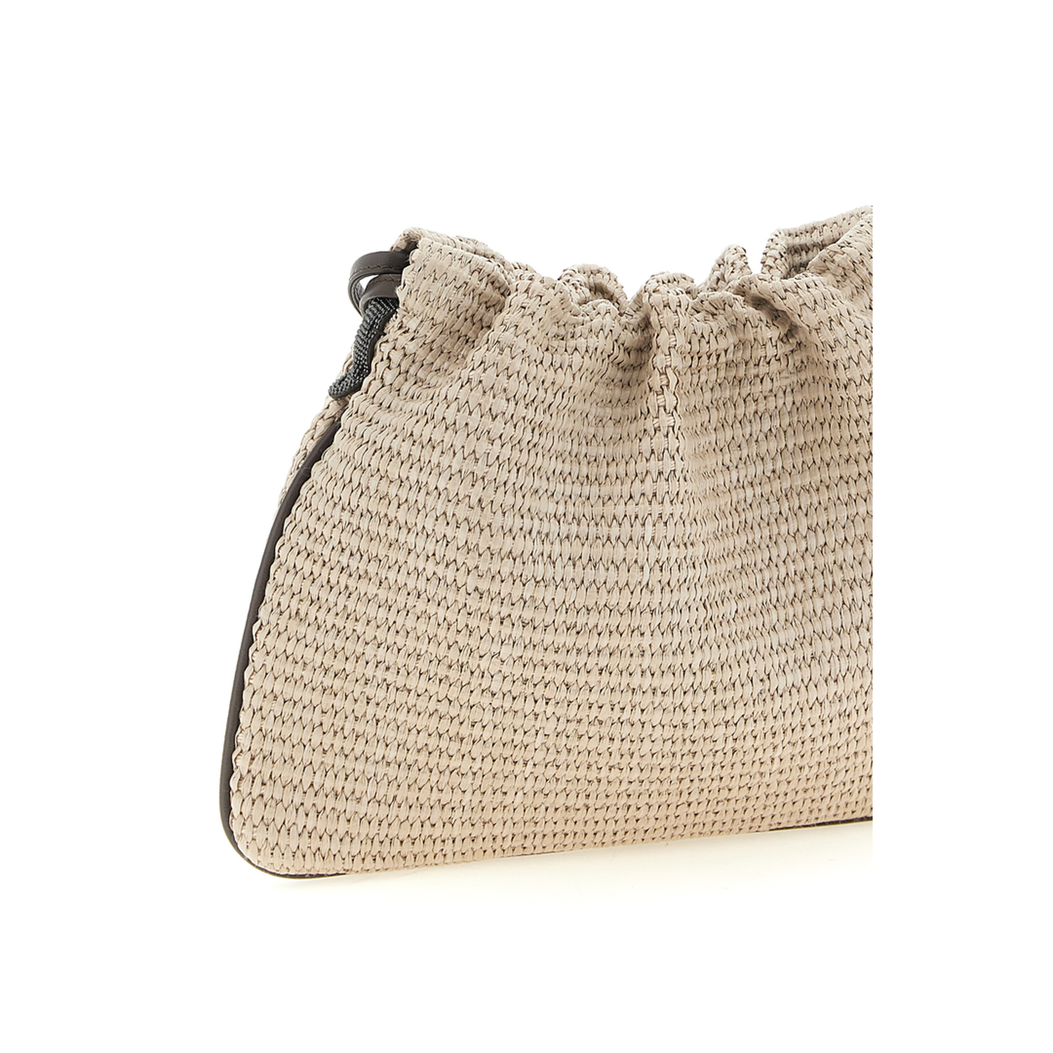 BC Duo Raffia-Effect Cotton Blend Crossbody Bag - Beige - Image 3