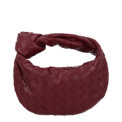 Mini Jodie Leather Top Handle Bag - Red - Image 1