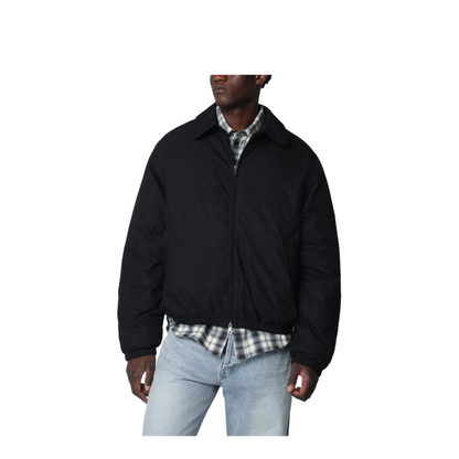 Avenue Puffa Puffer Jacket in Cotton and Nylon Black - Image 1