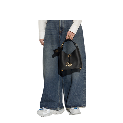 Carrie Small Calfskin Handbag - Black - Image 4