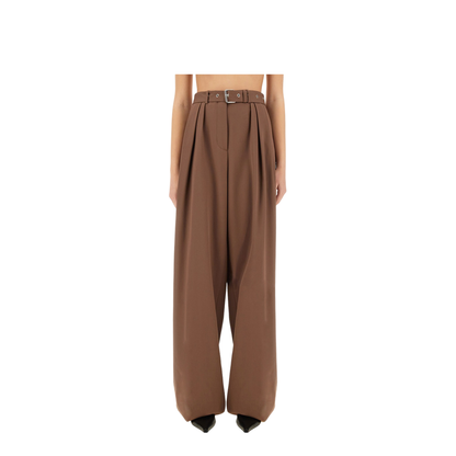 Wide-Leg Pants with Belt - Image 1