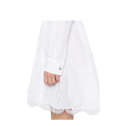Belted Cotton Shirt Dress - Image 5