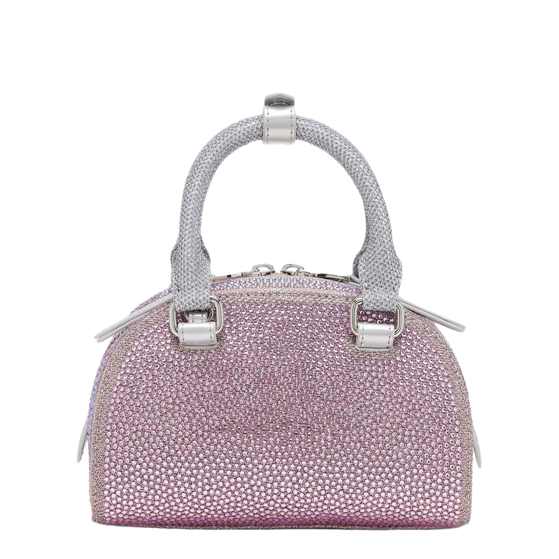 1DR Dome Small Crystal Lurex Crossbody - Pink - Image 4