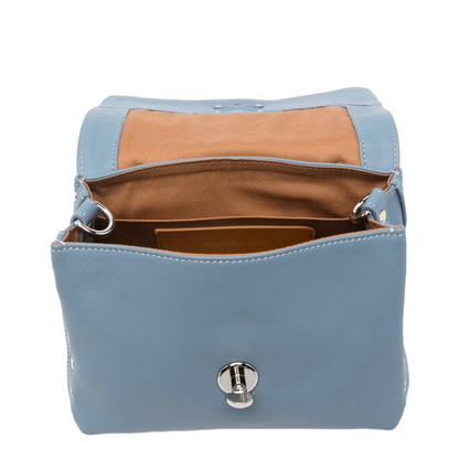 Postina Baby Leather Top-Handle Bag - Clear Blue - Image 2