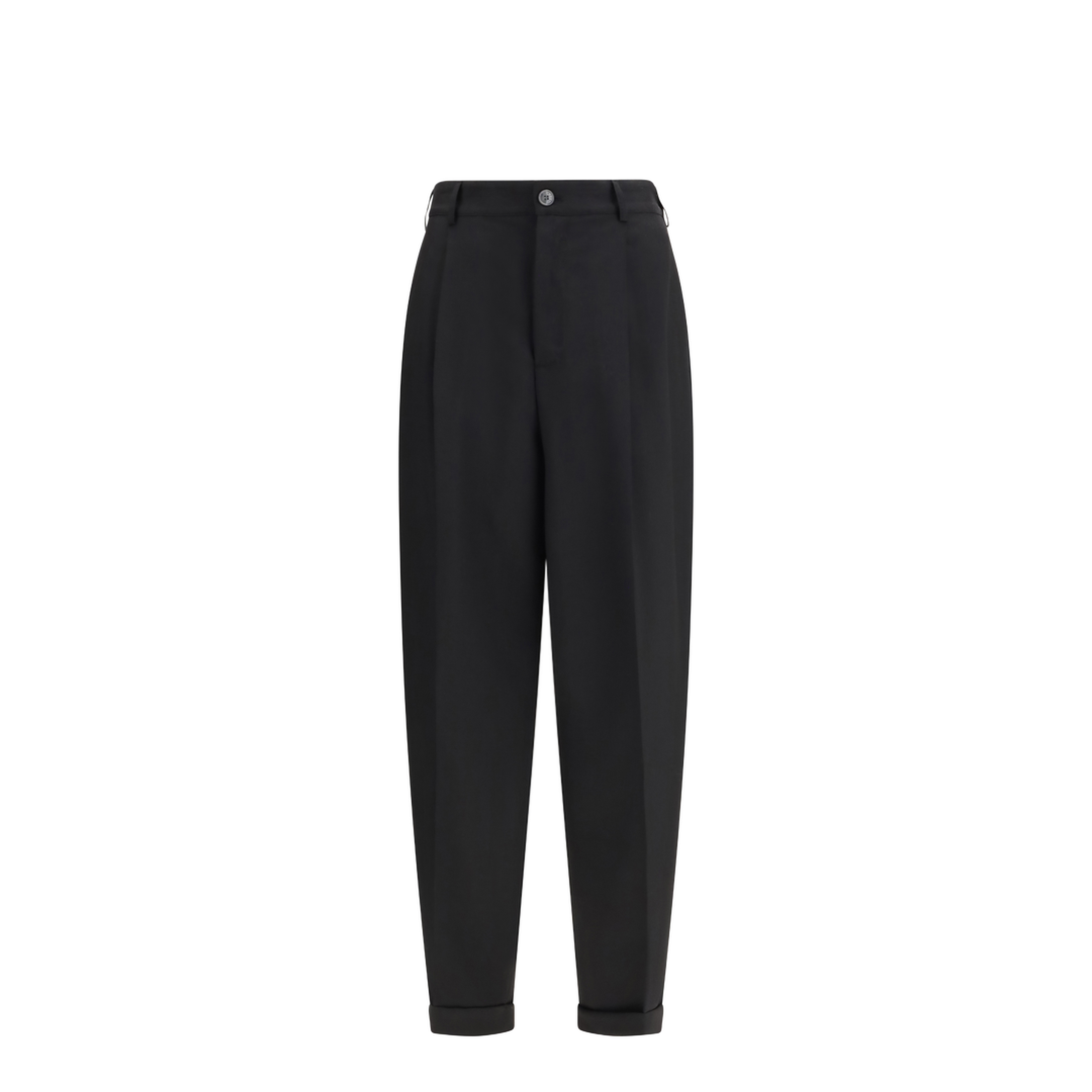 Pleated Pants with an Elasticated Waistband - Image 1