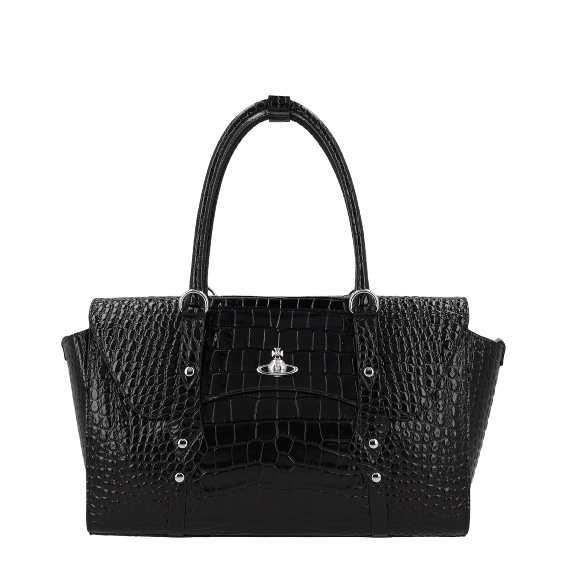 Bettina Medium Calfskin Handbag - Black - Image 1