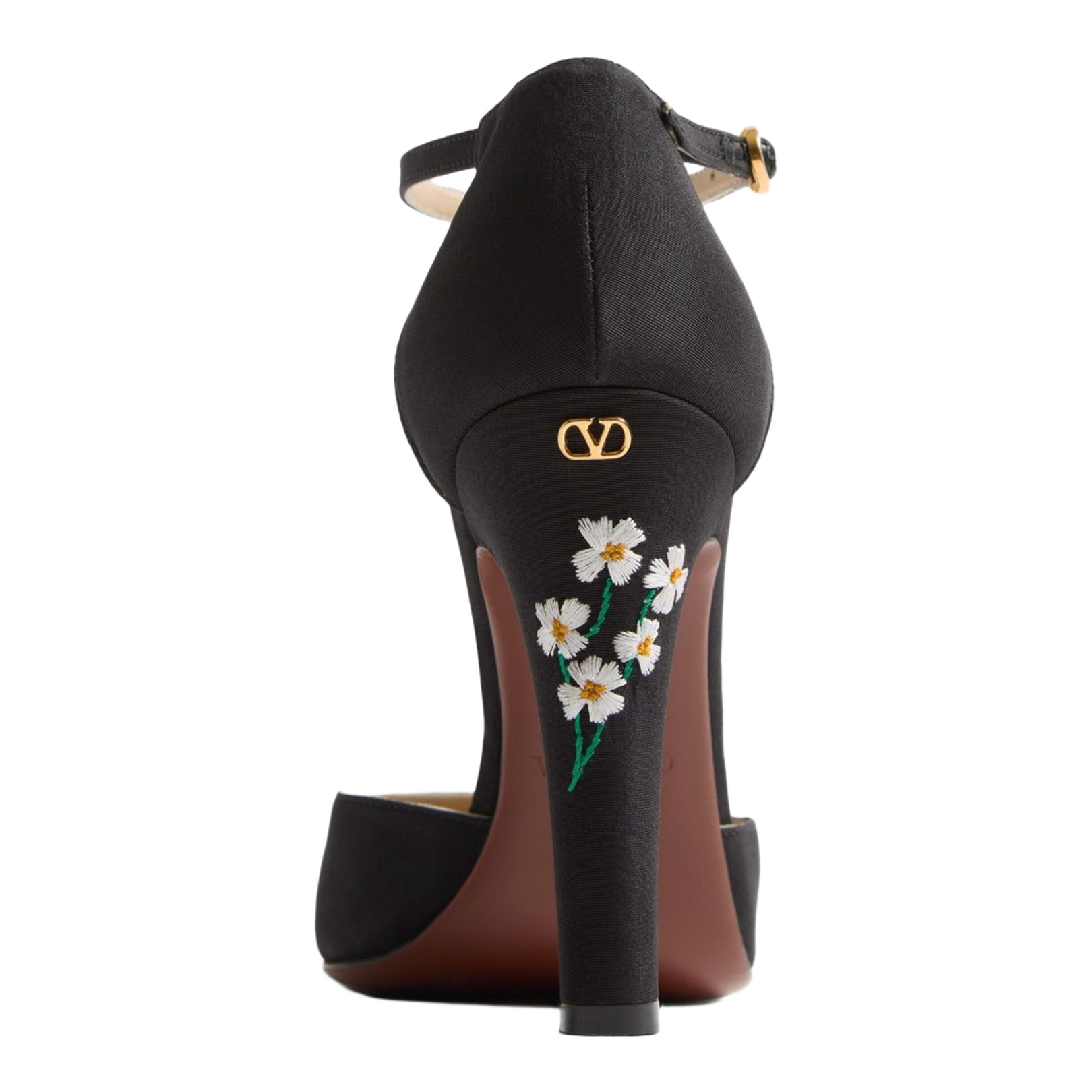 Embroidered Pumps - Black - Image 6