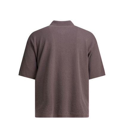 Polo Shirt with Half Zipper and Logo - Image 2