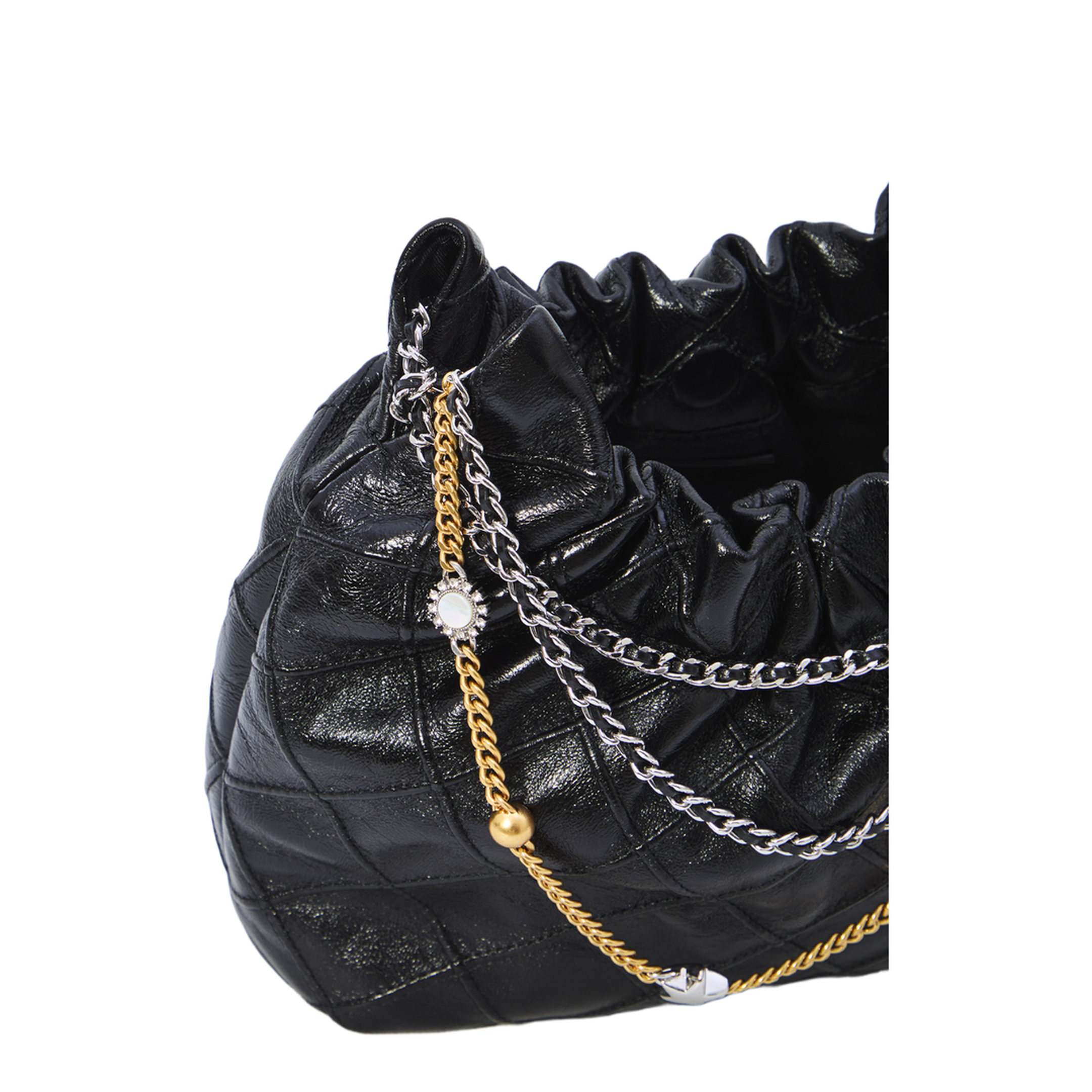 Fleming Mini Leather Hobo Bag - Image 4