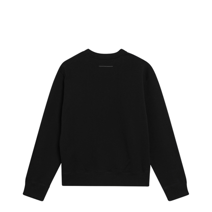 Numeric Signature Crewneck Sweatshirt In Black Cotton - Image 2