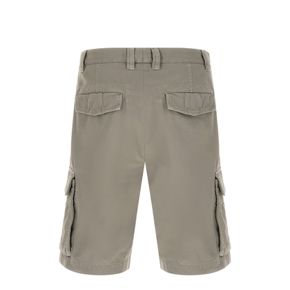 Cotton Cargo Shorts - Khaki Green - Image 2